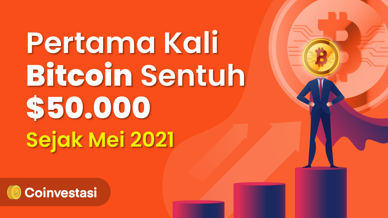 Pertama Kali Bitcoin Sentuh $50.000