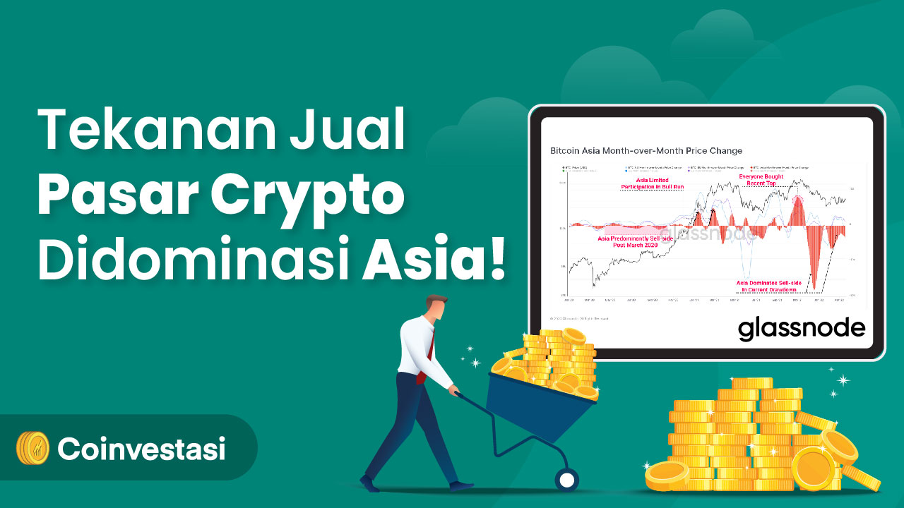Glassnode Sebut Asia Mendominasi Tekanan Jual Crypto