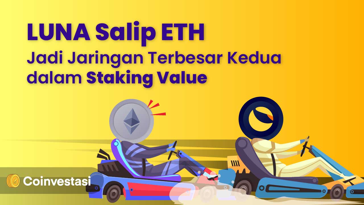 LUNA Salip ETH Jadi Jaringan Terbesar Kedua dalam Staking Value