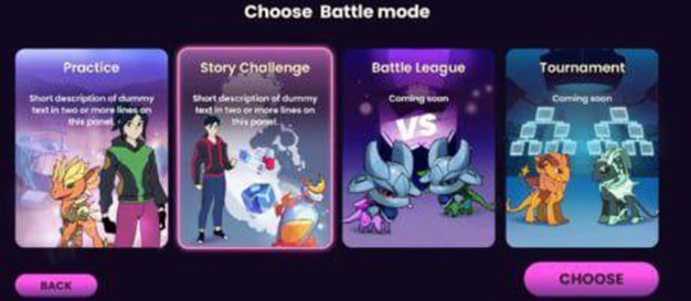 Mode battle Kryptomon