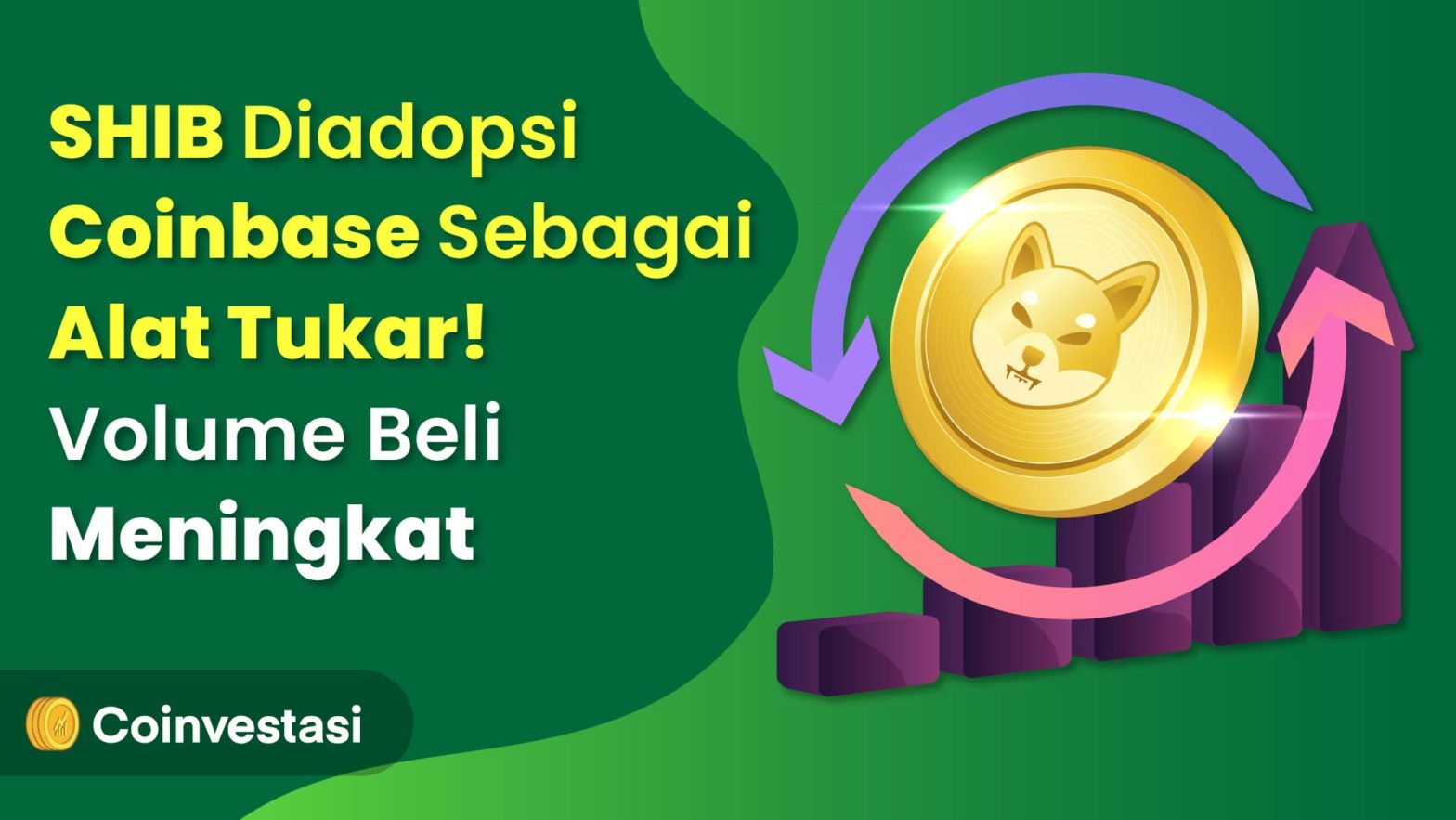 SHIB Diadopsi Coinbase Sebagai Alat Tukar! Volume Beli Meningkat