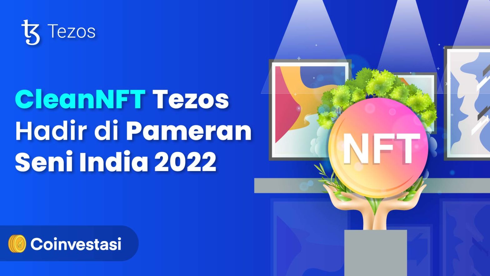cleannft tezos hadir di pameran seni india 2022