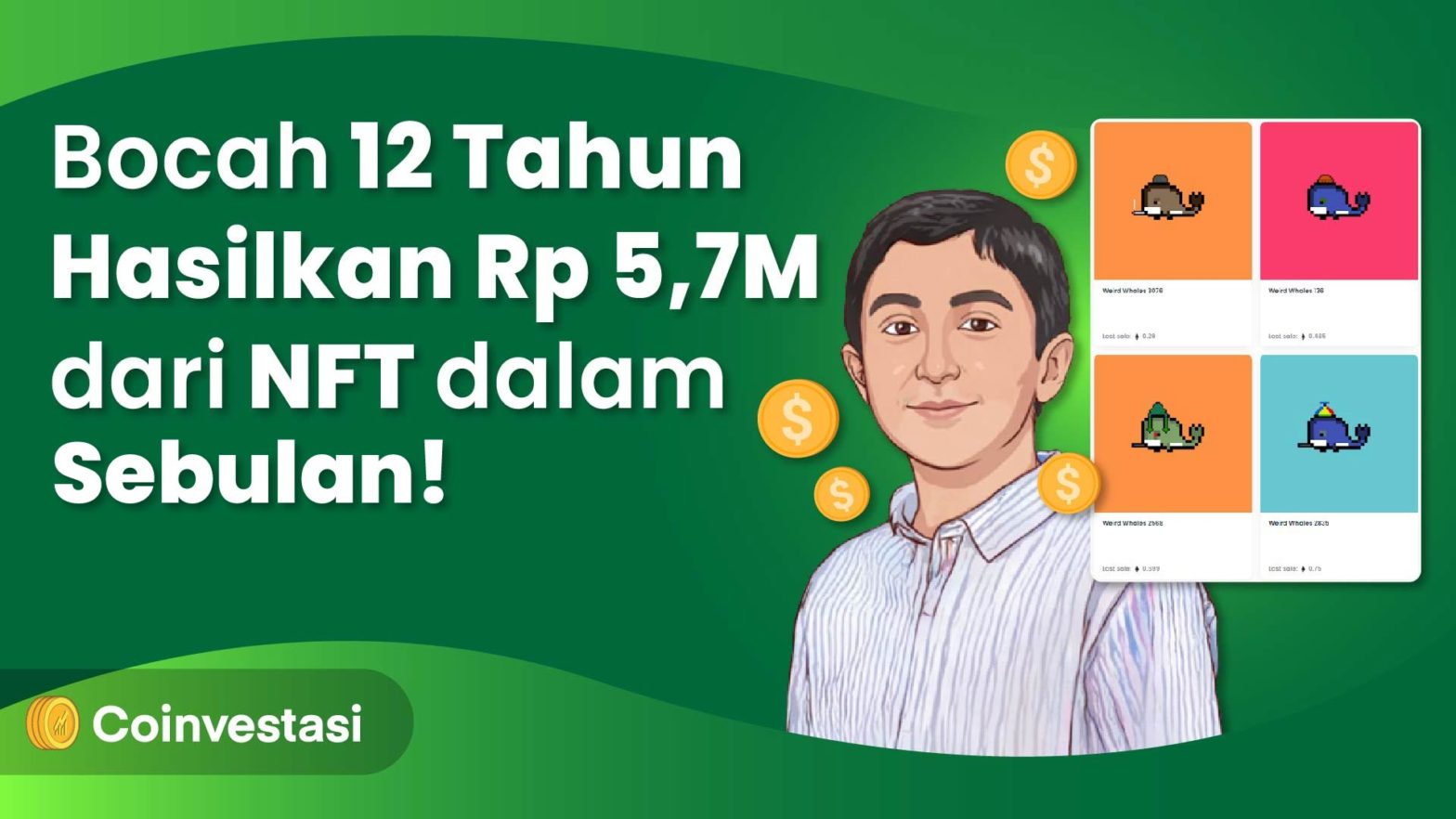 Bocah hasilkan miliaran dari NFT