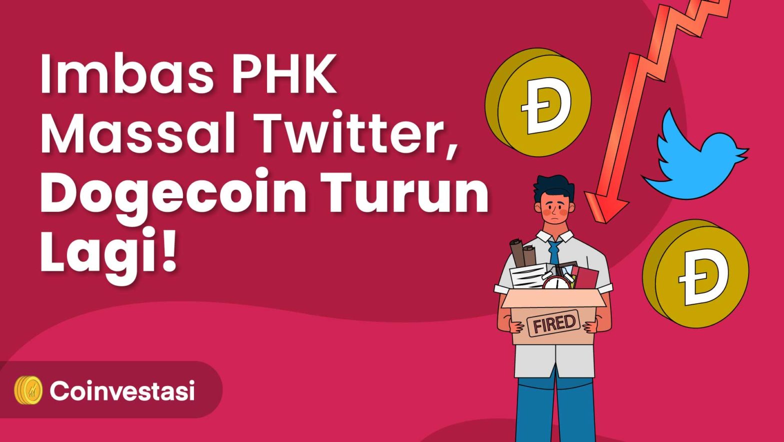PHK massal di twitter, doge turun