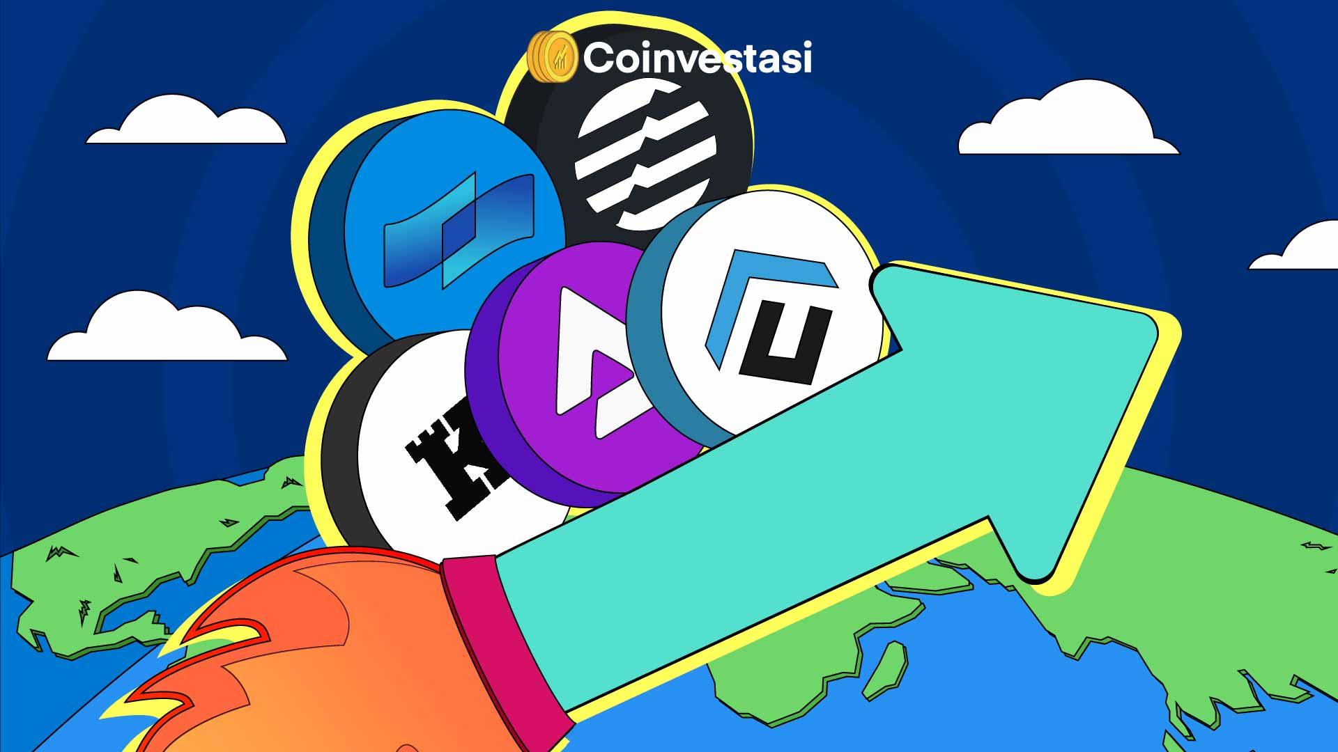 Lima altcoin dengan kenaikan tertinggi dalam sepekan