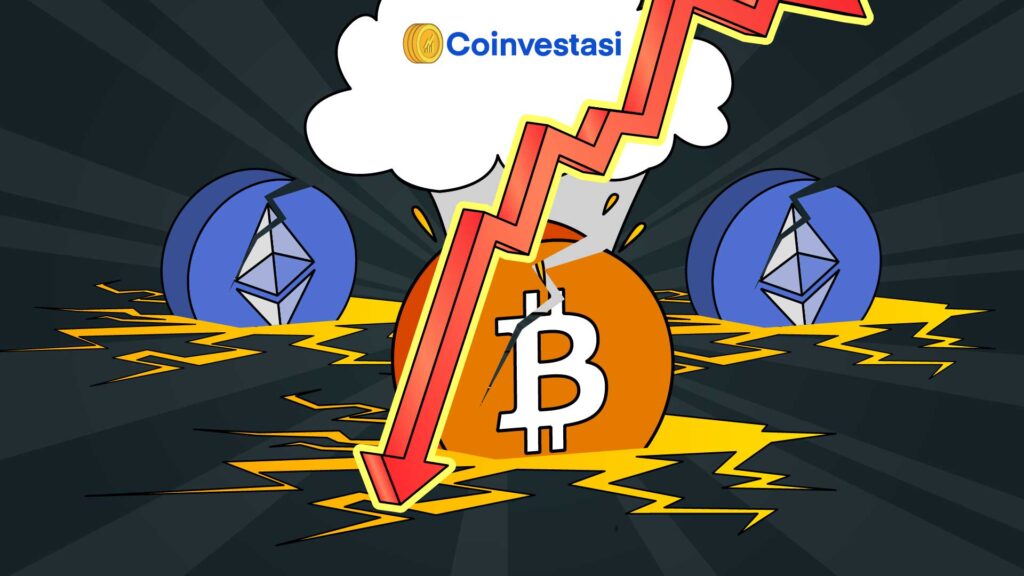 Harga BTC dan ETH turun