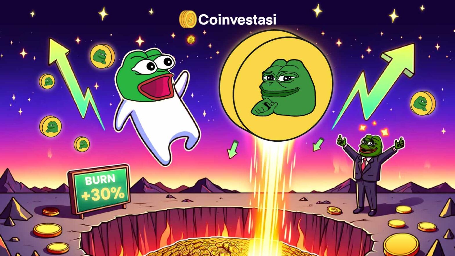 Burn 6 9 Triliun Token PEPE Naik 33 Coinvestasi