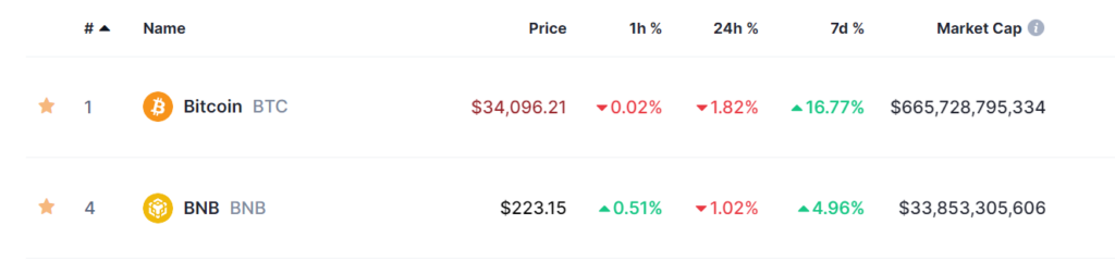binance coin