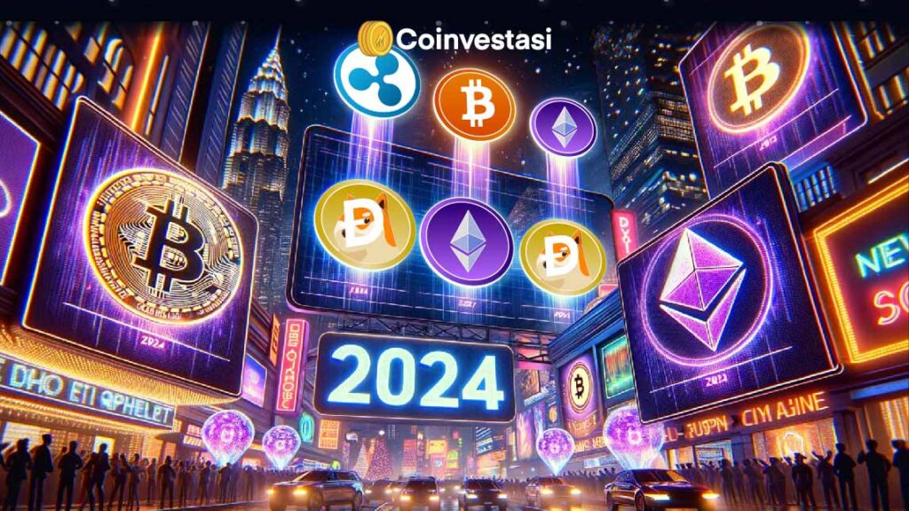 Bitget Prediksi Harga BTC, ETH, XRP, dan DOGE Untuk Tahun Baru 2024