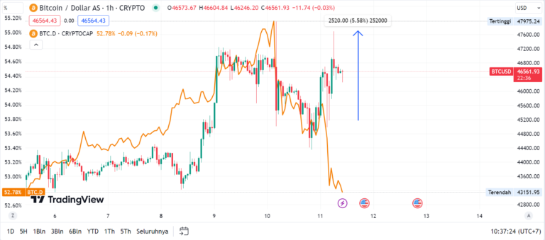 ETF Spot Disetujui, Dominasi Bitcoin Justru Turun | Coinvestasi