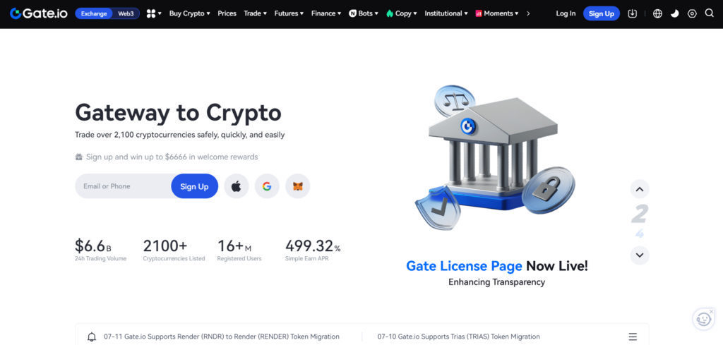 exchange kripto gate.io