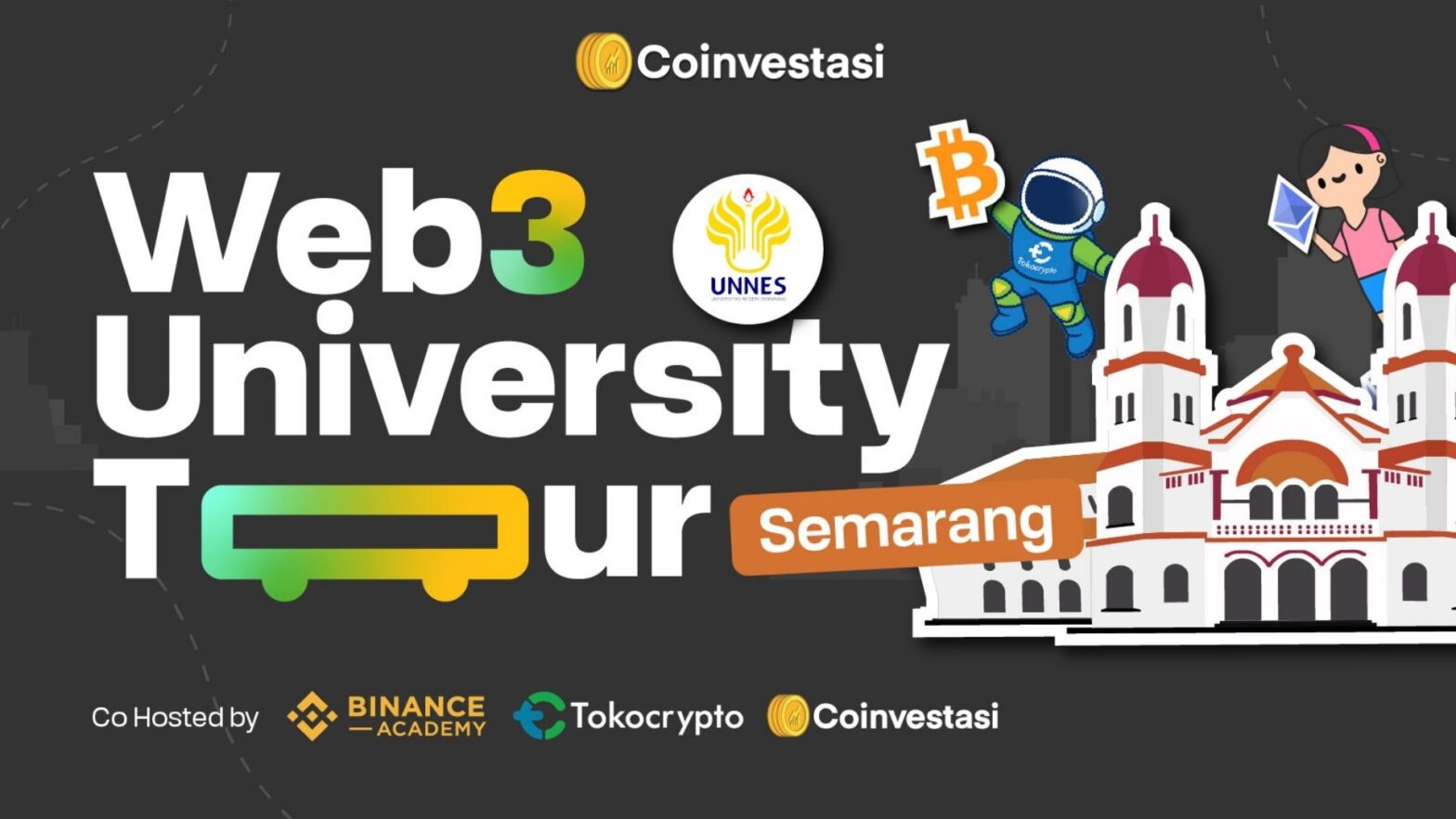 Tokocrypto dan Binance Academy Dorong Literasi Web3 di UNNES Lewat Web3 University Tour Semarang
