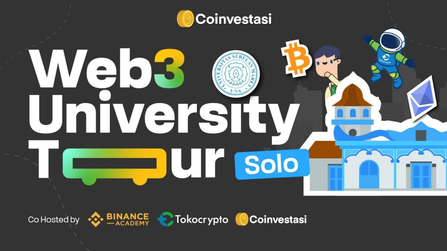 Tokocrypto dan Binance Academy Perluas Literasi Web3 di Kalangan Mahasiswa Lewat Web3 University Tour Solo