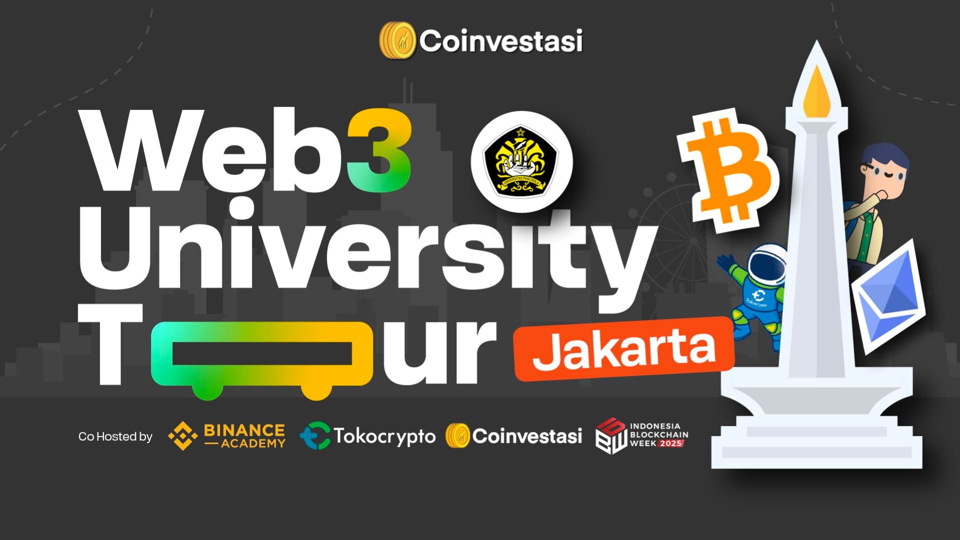 Coinvestasi Web3 University Tour jakarta